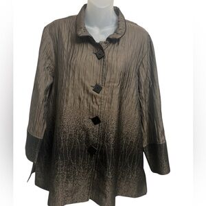 Ali Miles Brown Textured Blazer